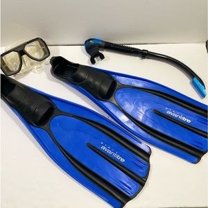 MARES Diving Fin Plana AVANTITRE, Snorker, and Diving mask 🤿 EVO drift SET.